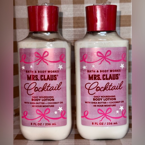 Bath & Body Works Other - NEW (2)B&BW Body lotions Mrs. Claus’ Cocktail with coconut oil & 48 hr moisture
